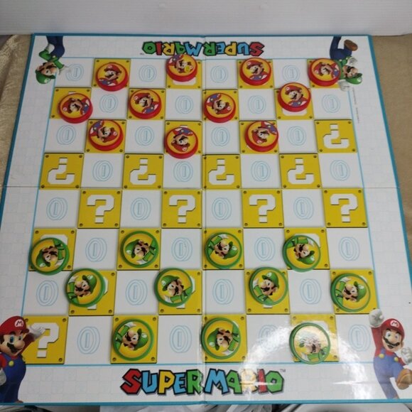 Super Mario Brothers Checkers Collector's Edition Board Game Read. - Picture 7 of 9